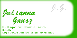 julianna gausz business card